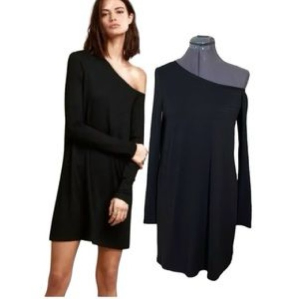 WILFRED FREE Aritzia Brinkley Dress in Dusty Rose